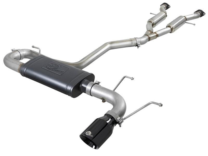 aFe Large Bore HD 3in 304 SS Cat-Back Exhaust w/ Black Tips 14-19 Jeep Grand Cherokee (WK2) V6-3.6L aFe Catback  AXOPROS