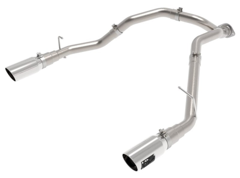aFe Large Bore-HD 3in 409SS DPF-Back Exhaust System w/ Polished Tip RAM 1500 20-21 V6-3.0 aFe DPF Back  AXOPROS