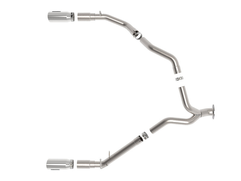aFe Large Bore-HD 3in 409SS DPF-Back Exhaust System w/ Polished Tip RAM 1500 20-21 V6-3.0 aFe DPF Back  AXOPROS