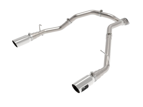 aFe Large Bore-HD 3in 409SS DPF-Back Exhaust System w/ Polished Tip RAM 1500 20-21 V6-3.0 aFe DPF Back  AXOPROS