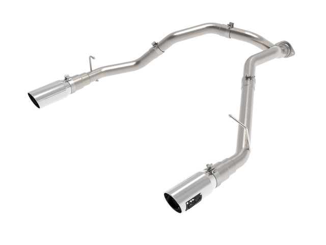 aFe Large Bore-HD 3in 409SS DPF-Back Exhaust System w/ Polished Tip RAM 1500 20-21 V6-3.0 aFe DPF Back  AXOPROS