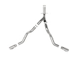 aFe Large Bore-HD 4in 409SS DPF-Back Exhaust System w/Polished Tips 20 GM Diesel Trucks V8-6.6L aFe DPF Back  AXOPROS