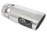 aFe Large Bore-HD 5 IN 409 SS DPF-Back Exhaust System w/Polished Tip 20-23 GM Truck V8-6.6L aFe Catback  AXOPROS