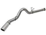 aFe LARGE BORE HD 5in 409-SS DPF-Back Exhaust w/Polished Tip 2017 Ford Diesel Trucks V8 6.7L (td) aFe DPF Back  AXOPROS