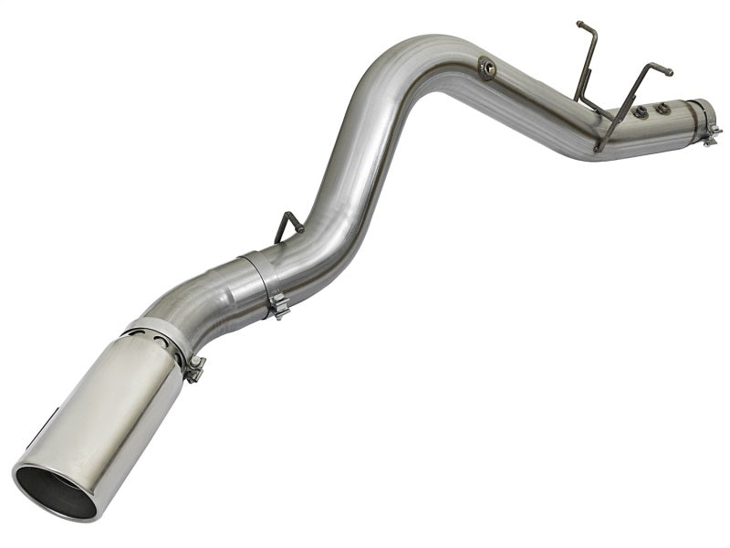 aFe LARGE BORE HD 5in 409-SS DPF-Back Exhaust w/Polished Tip 2017 GM Duramax V8-6.6L (td) L5P aFe DPF Back  AXOPROS