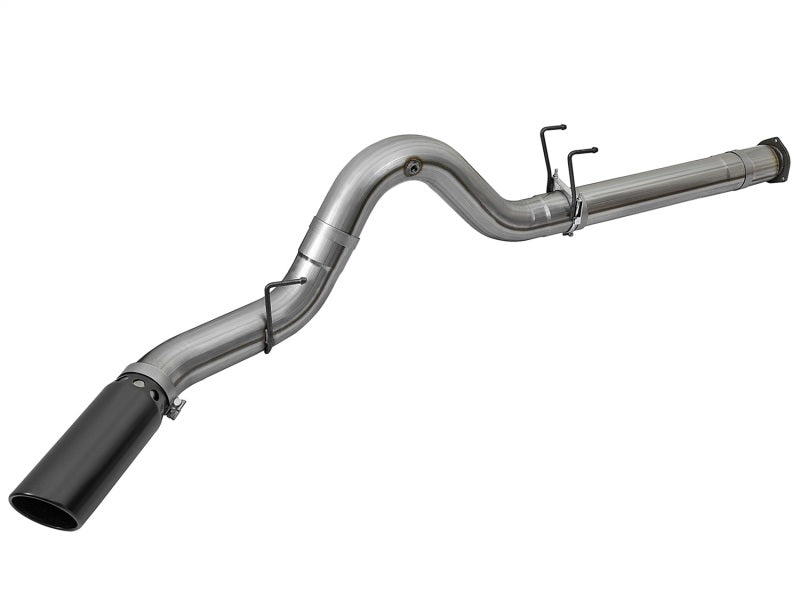 aFe Large Bore-HD 5in DPF Back 409 SS Exhaust System w/Black Tip 2017 Ford Diesel Trucks V8 6.7L(td) aFe DPF Back  AXOPROS