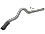 aFe Large Bore-HD 5in DPF Back 409 SS Exhaust System w/Black Tip 2017 Ford Diesel Trucks V8 6.7L(td) aFe DPF Back  AXOPROS
