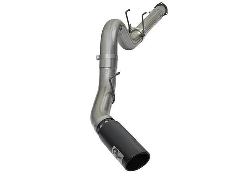 aFe Large Bore-HD 5in DPF Back 409 SS Exhaust System w/Black Tip 2017 Ford Diesel Trucks V8 6.7L(td) aFe DPF Back  AXOPROS