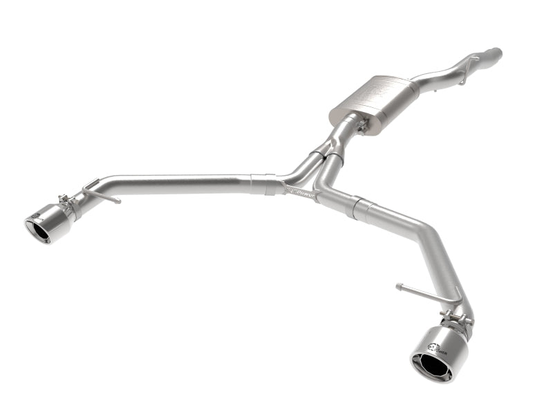 afe MACH Force-Xp 13-16 Audi Allroad L4 SS Axle-Back Exhaust w/ Polished Tips aFe Axle Back  AXOPROS