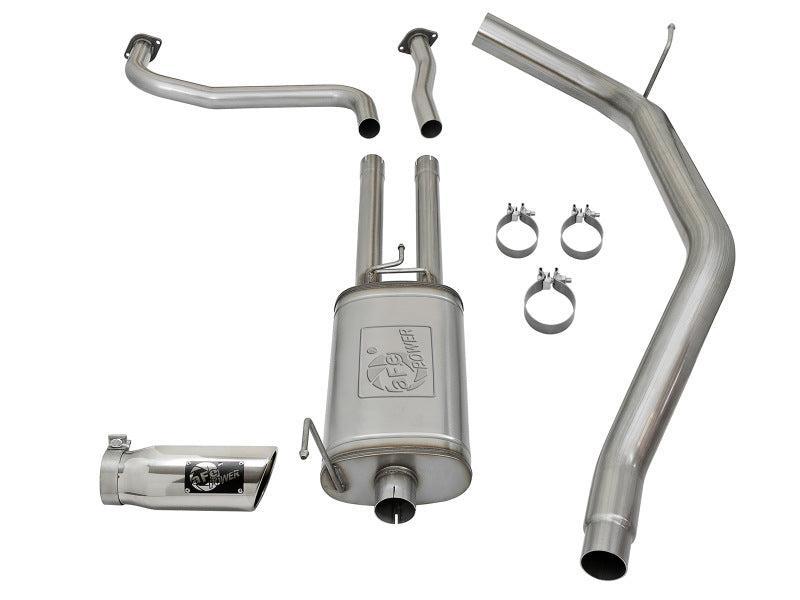 aFe MACH Force-Xp 2-1/2in Cat-Back Exhaust System w/ Polished Tip 16-17 Nissan Titan XD V8 5.6L aFe Catback  AXOPROS