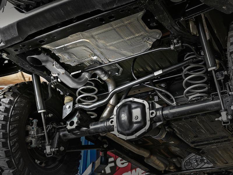 aFe MACH Force-Xp Axle-Back Exhaust System w/NoTip 18-20 Jeep Wrangler L4-2.0T / V6-3.6L aFe Axle Back  AXOPROS