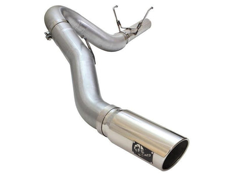 aFe MACHForce XP Exhaust Large Bore 5in DPF-Back Alu. 13-15 Dodge Trucks L6-6.7L (td) *Polish Tip aFe DPF Back  AXOPROS