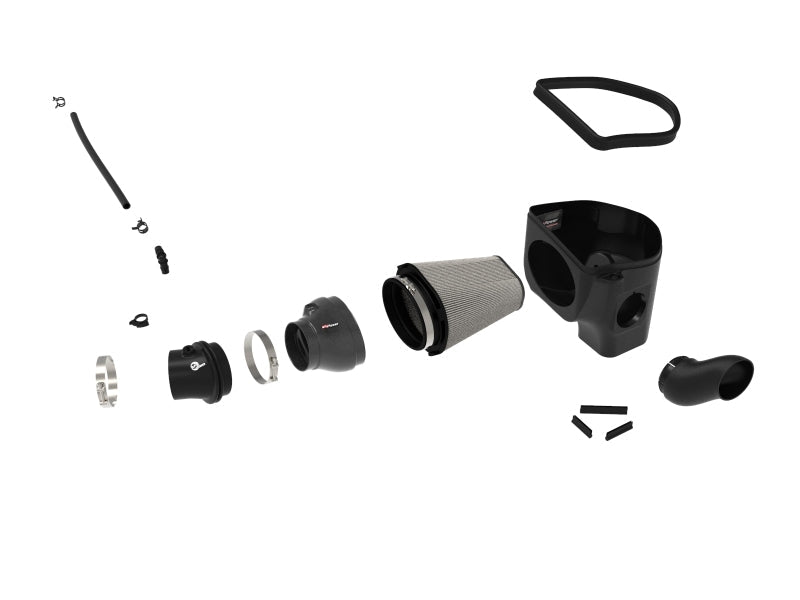 aFe Magnum Force Stage-2 Track Series Carbon Fiber AIS w/Pro Dry S Media-18 Dodge Challenger V8-6.2L aFe Air Filters - Universal Fit  AXOPROS