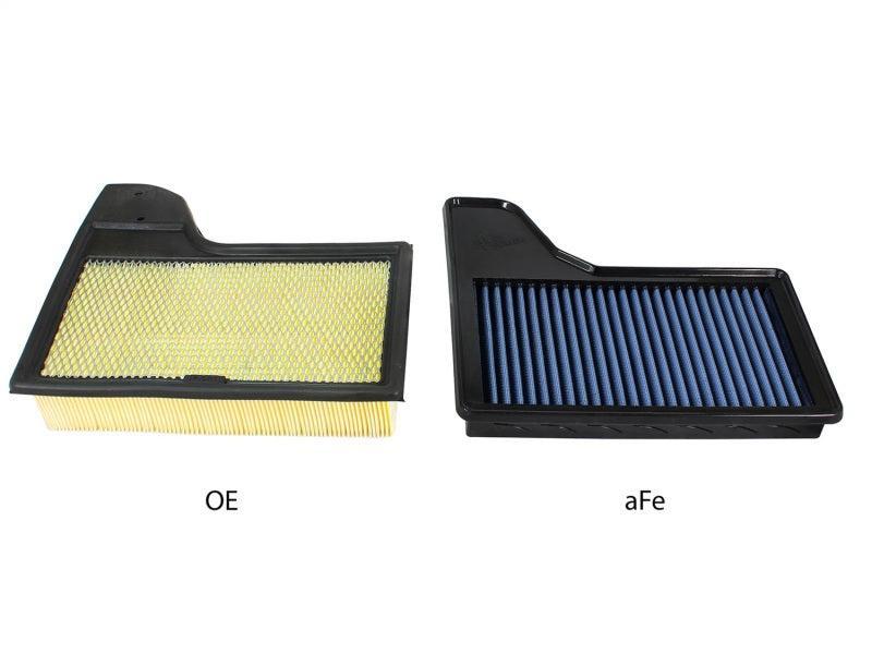 aFe MagnumFLOW OEM Replacement Air Filter PRO 5R 2015 Ford Mustang L4 / V6 / V8 aFe Air Filters - Drop In  AXOPROS