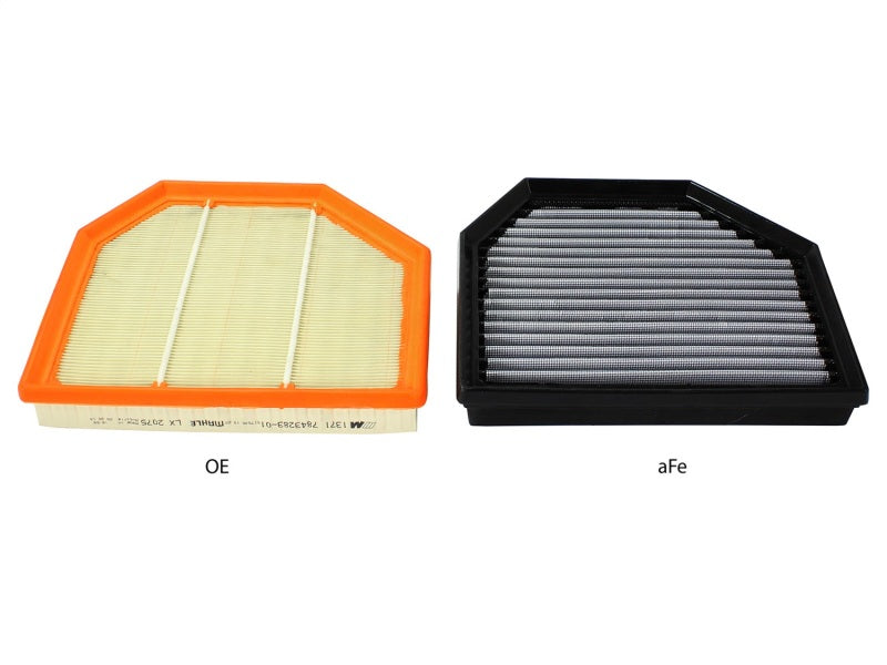 aFe MagnumFLOW OEM Replacement Air Filter PRO Dry S 2015 BMW M3/M4 (F80/F82) 3.0L S55 (tt) Qty. 2 aFe Air Filters - Drop In  AXOPROS