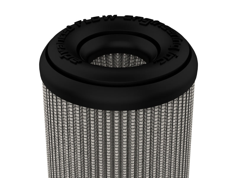 aFe MagnumFLOW Pro DRY S Universal Air Filter 4in F x 6in B x 4in T (Inv) x 8in H aFe Air Filters - Universal Fit  AXOPROS