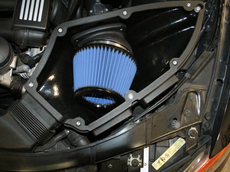 aFe MagnumForce Stage 2 Si Intake System Pro 5 R Black 06-12 BMW 3 Series E9x L6 3.0L Non-Turbo aFe Cold Air Intakes  AXOPROS