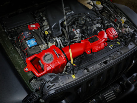aFe Momentum GT Pro DRY S Cold Air Intake System 2018+ Jeep Wrangler (JL) V6 3.6L (Red Edition) aFe Cold Air Intakes  AXOPROS