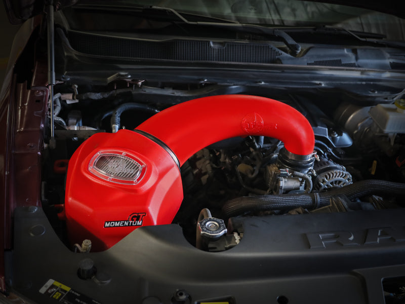 aFe Momentum GT Pro DRY S Intake System Red Edition 19-23 Dodge RAM 1500 V8-5.7L HEMI aFe Cold Air Intakes  AXOPROS
