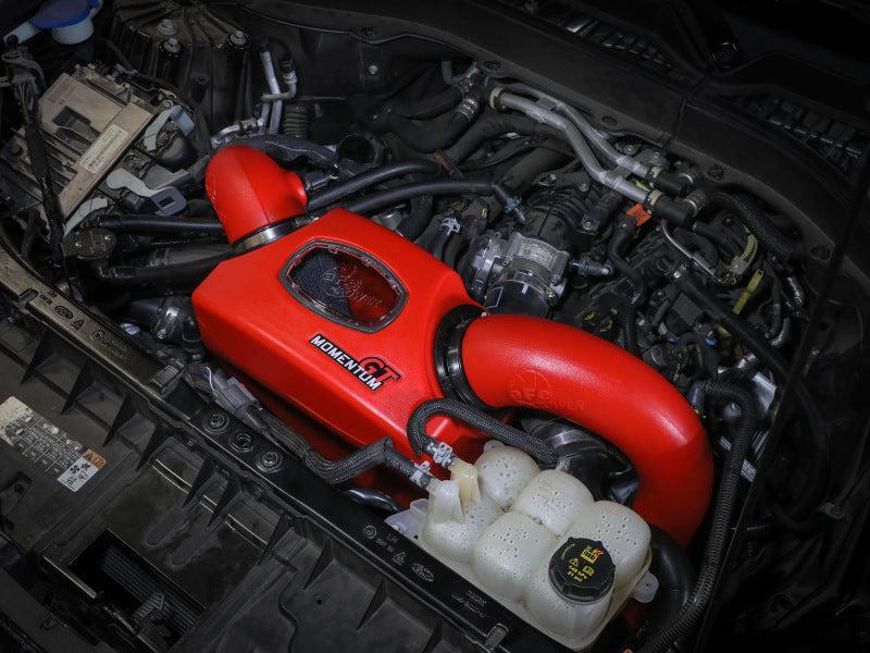 aFe Momentum GT Red Pro Dry S Cold Air Intake System 20-23 Ford Explorer ST V6-3.0L TT aFe Cold Air Intakes  AXOPROS