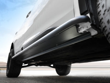 aFe POWER 20-23 Subaru Outback H4 2.4L (t) / H4 2.5L Terra Guard Trail Slider Steps - Black aFe Nerf Bars  AXOPROS