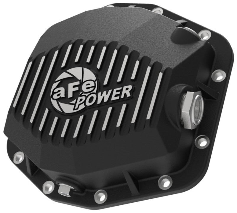 aFe POWER 2021 Ford Bronco w/ Dana M220 Differential Cover Black Street Series w/ Machined Fins aFe Diff Covers  AXOPROS
