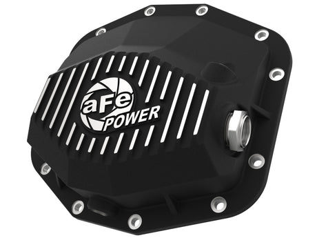 aFe POWER 21-22 Ram 1500 TRX Hemi V8 6.2L (sc) PRO Series Rear Differential Cover Black w/ Machined aFe Diff Covers  AXOPROS