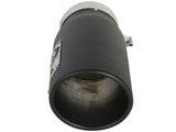 aFe Power Diesel Exhaust Tip Black- 4 in In x 5 out X 12 in Long Bolt On (Right) aFe Catback  AXOPROS