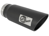 aFe Power MACH Force-Xp 5in In x 6in Out x 15in L Bolt-On 409 SS Exhaust Tip - Black aFe Catback  AXOPROS
