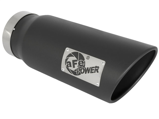 aFe Power MACH Force-Xp 5in In x 6in Out x 15in L Bolt-On 409 SS Exhaust Tip - Black aFe Catback  AXOPROS