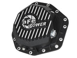 aFe Power Pro Ser Rear Diff Cover Black w/Mach Fins 2017 Ford Diesel Trucks V8-6.7L(td) Dana M275-14 aFe Diff Covers  AXOPROS