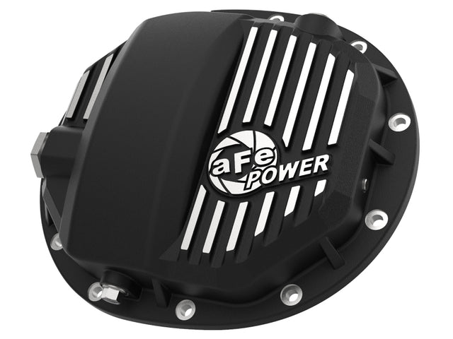 aFe Power Pro Series AAM 9.5/9.76 Rear Diff Cover Black w/Mach Fins 14-19 GM Silverado/Sierra 1500 aFe Diff Covers  AXOPROS