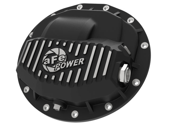 aFe Power Pro Series Rear Differential Cover Black w/ Machined Fins 13-18 RAM Diesel Trucks L6-6.7L aFe Diff Covers  AXOPROS
