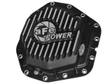 aFe Power Rear Diff Cover Black w/Machined Fins 17 Ford F-350/F-450 6.7L (td) Dana M300-14 (Dually) aFe Diff Covers  AXOPROS