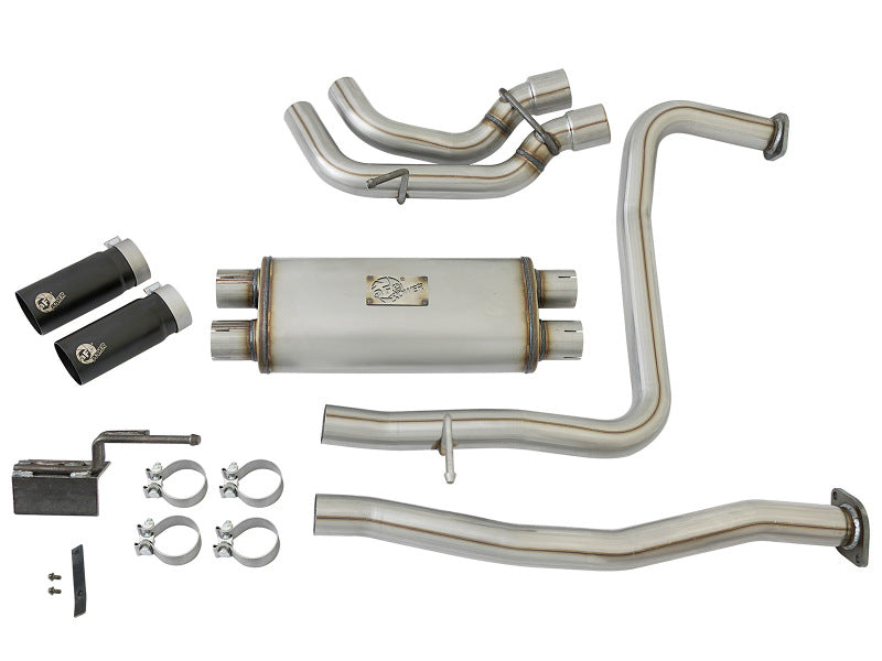 aFe POWER Rebel Series 2-1/2in 409 SS Cat Back Exhaust w/ Black Tips 16-17 Nissan Titan V8 5.6L aFe Catback  AXOPROS