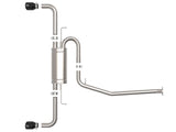 aFe POWER Takeda 19-21 Toyota RAV4 L4-2.5L 304SS CB Exhaust w/ Black Tips aFe Catback  AXOPROS