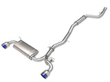 aFe POWER Takeda 2021 Toyota Supra 2.0L (t) 2.5in-3in 304 SS CB Exhaust w/ Blue Tips aFe Catback  AXOPROS