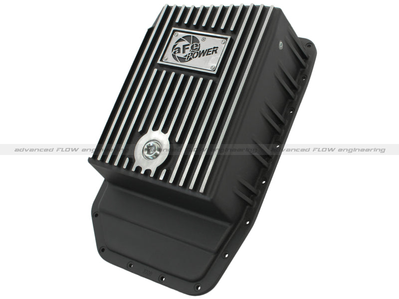 aFe Power Transmission Pan Black Machined 09-14 Ford 6R80 F-150 Trucks aFe Diff Covers  AXOPROS