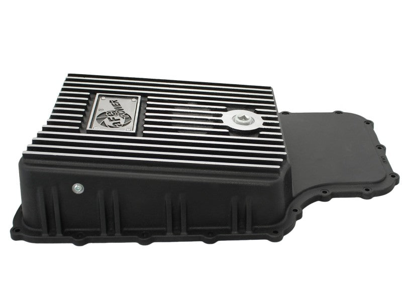 aFe Power Transmission Pan Black Machined 11-14 Ford 6R140 Trucks V8 6.7L (td) aFe Diff Covers  AXOPROS