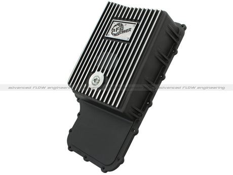 aFe Power Transmission Pan Black Machined 11-14 Ford 6R140 Trucks V8 6.7L (td) aFe Diff Covers  AXOPROS