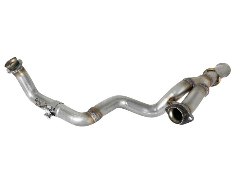 aFe POWER Twisted Steel Y-Pipe 2-1/4in 409 SS Exhaust System 2018 Jeep Wrangler (JL) V6-3.6L aFe X Pipes  AXOPROS