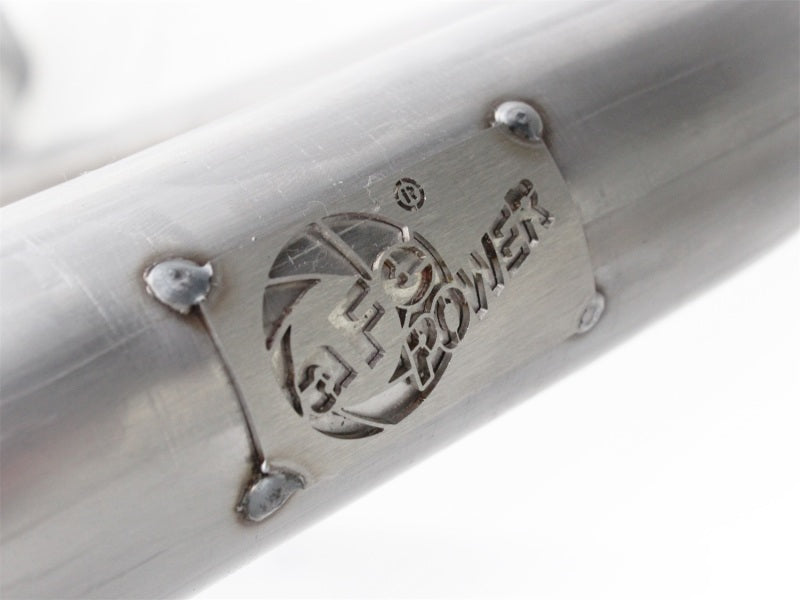 aFe Power Twisted Steel Y-Pipe Stainless Steel 2.5in 12-14 Jeep Wrangler V6 3.6L aFe Headers & Manifolds  AXOPROS