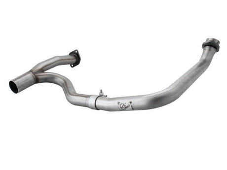 aFe Power Twisted Steel Y-Pipe Stainless Steel 2.5in 12-14 Jeep Wrangler V6 3.6L aFe Headers & Manifolds  AXOPROS