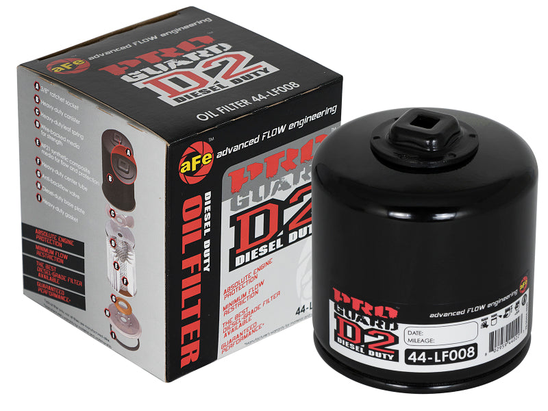aFe Pro GUARD D2 Oil Filter 93-11 Ford Gas Trucks V8 4.6L/5.4L/5.8L (4 Pack) aFe Oil Filters  AXOPROS