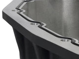 AFE Pro Series Engine Oil Pan Black w/Machined Fins; 11-16 Ford Powerstroke V8-6.7L (td) aFe Diff Covers  AXOPROS