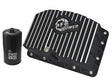 AFE Pro Series Engine Oil Pan Black w/Machined Fins; 11-16 Ford Powerstroke V8-6.7L (td) aFe Diff Covers  AXOPROS