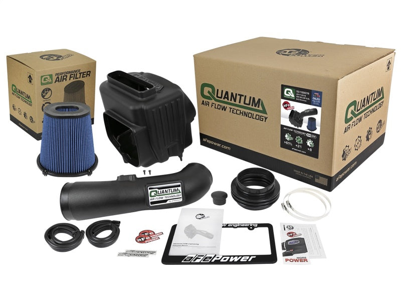 aFe Quantum Pro 5R Cold Air Intake System 17-18 GM/Chevy Duramax V6-6.6L L5P - Oiled aFe Cold Air Intakes  AXOPROS