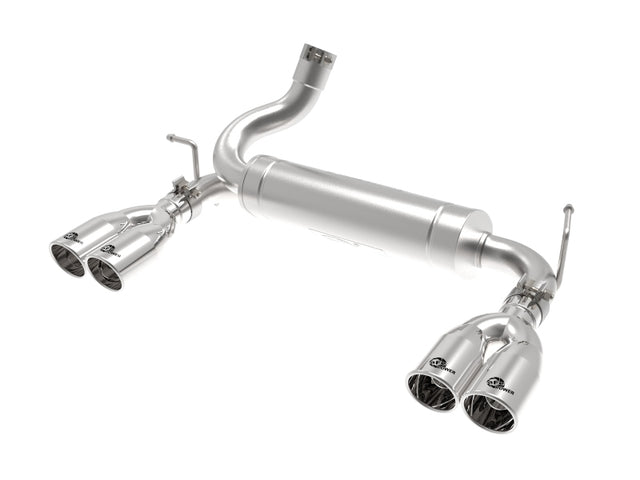 aFe Rebel Series 2.5in 409 SS Axle-Back Exhaust Polished 07-18 Jeep Wrangler (JK) V6-3.6L/3.8L aFe Axle Back  AXOPROS