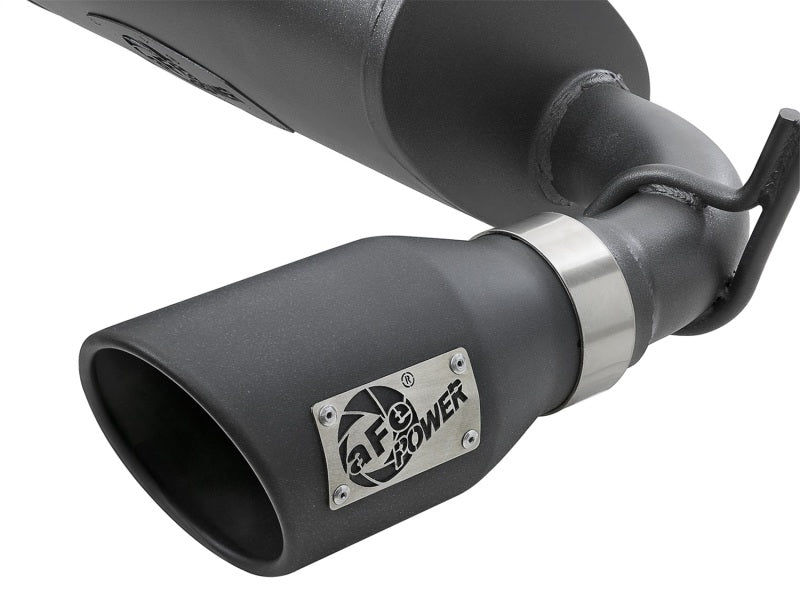 aFe Rebel Series 2.5in 409 SS Axle-Back Exhaust w/ Black Tips 2007+ Jeep Wrangler (JK) V6 3.6L/3.8L aFe Axle Back  AXOPROS