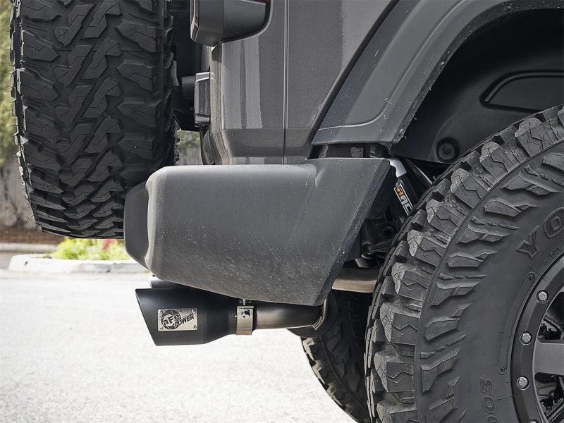 aFe Rebel Series 2.5in 409 SS Axle-Back Exhaust w/ Black Tips 2018+ Jeep Wrangler (JL) V6 3.6L aFe Axle Back  AXOPROS